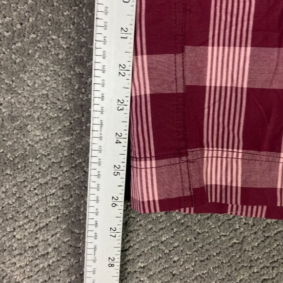 Vintage NWOT Polo Ralph Laruen Cargo Shorts Men's 36 Red Check Plaid - Picture 11 of 12